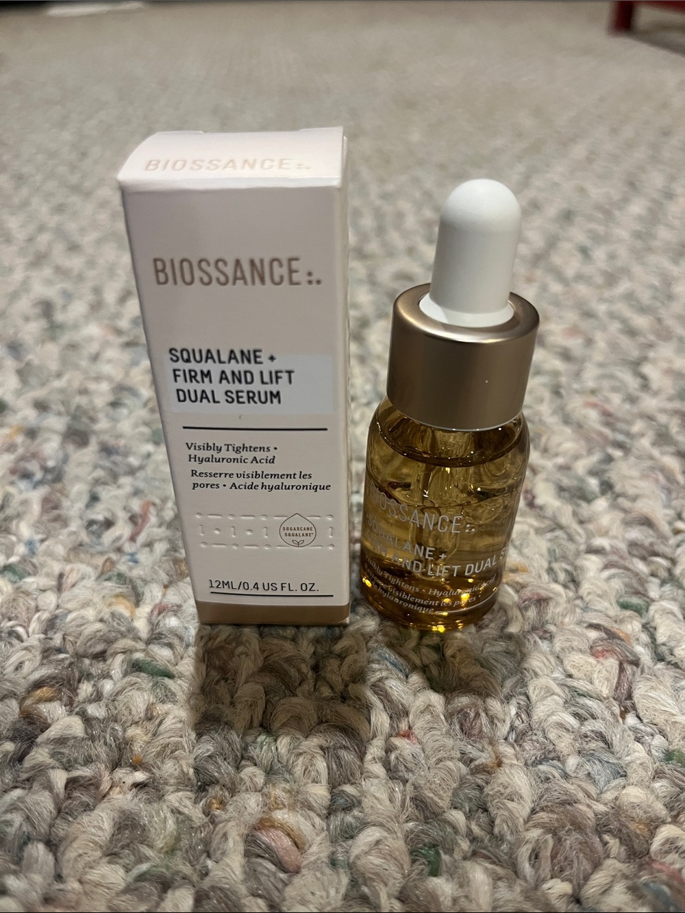 BIOSSANCE Squalane + Firm and Lift Dual Serum Dual Serum 12 mL NWT